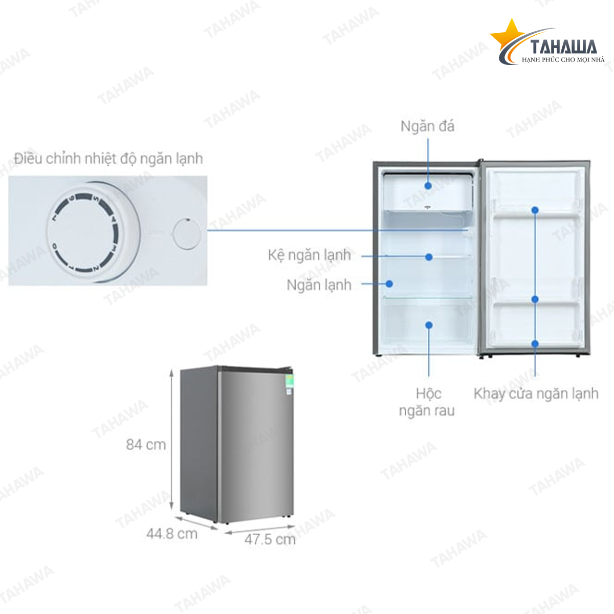Tủ lạnh 94 Lít Tahawa TH-EUM0930AD-VN Tủ lạnh 94 Lít Tahawa TH-EUM0930AD-VN