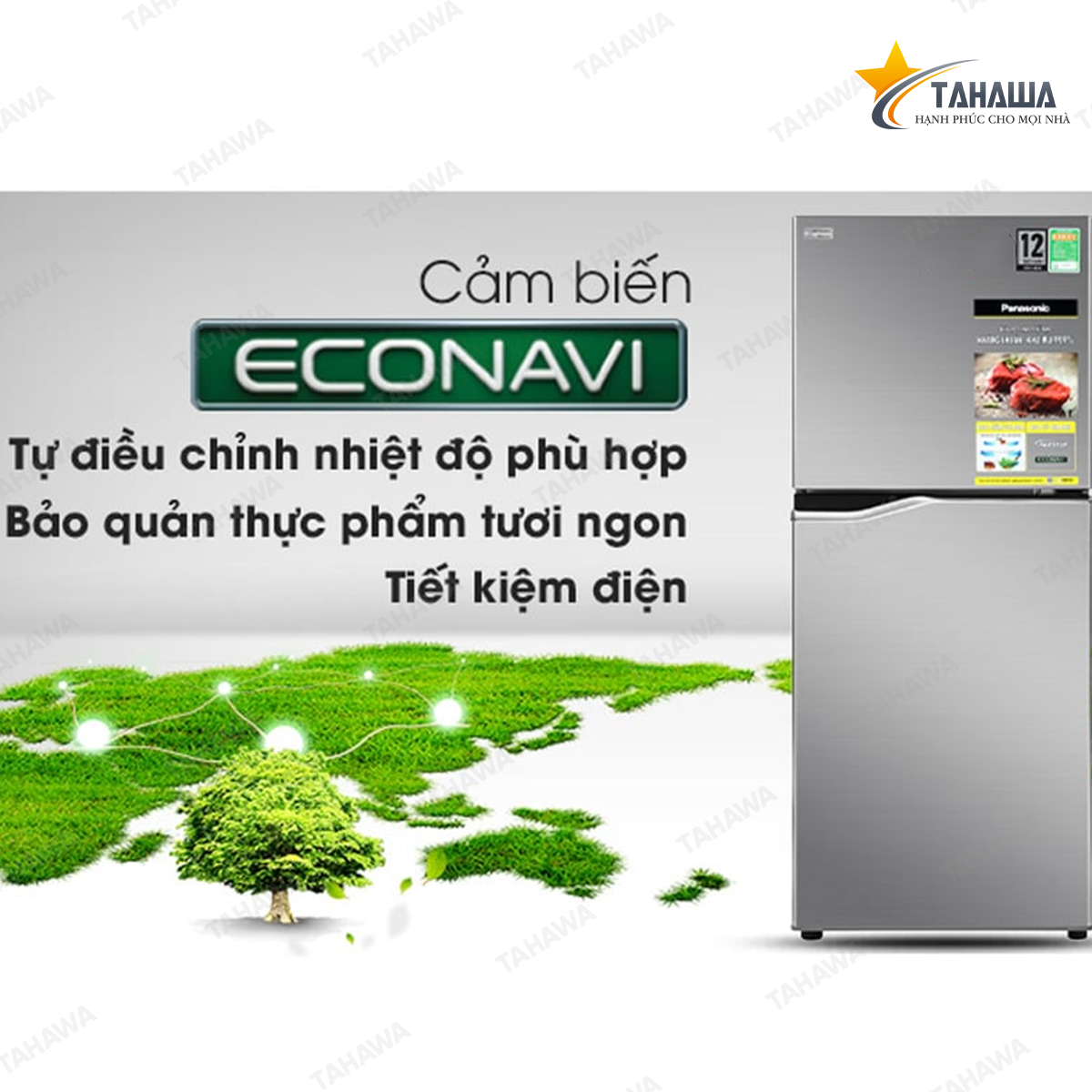 Tủ lạnh Inverter 170 lít Tahawa TH-NR-BA190PPVN Tủ lạnh Inverter 170 lít Tahawa TH-NR-BA190PPVN