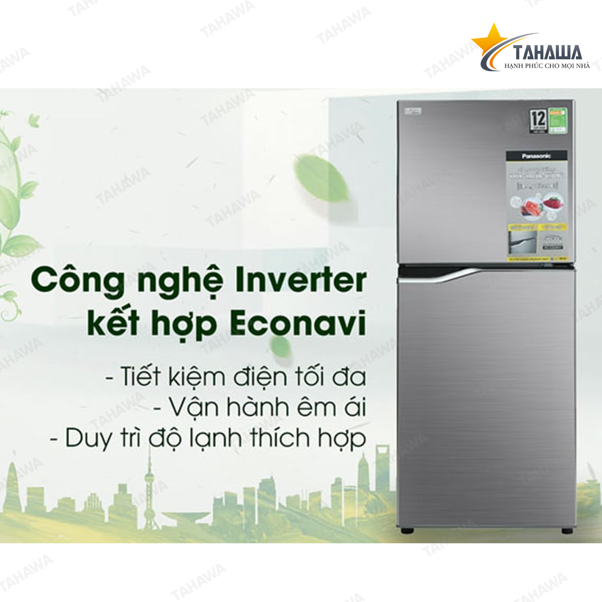 Tủ lạnh Inverter 170 lít Tahawa TH-NR-BA190PPVN Tủ lạnh Inverter 170 lít Tahawa TH-NR-BA190PPVN