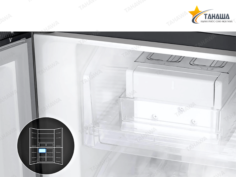 Tủ lạnh 4 cánh Tahawa Inverter 488 lít TH-RF48A4000B4/SV Tủ lạnh 4 cánh Tahawa Inverter 488 lít TH-RF48A4000B4/SV