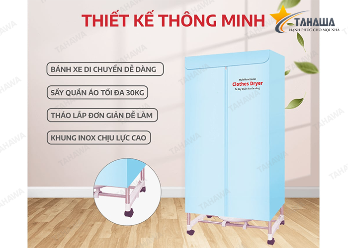 Tủ sấy quần áo Tahawa TH-CD-1800 Tủ sấy quần áo Tahawa TH-CD-1800