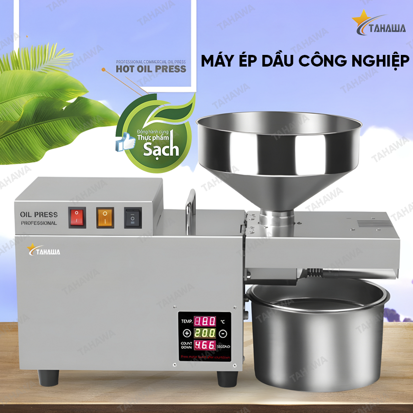 Máy ép dầu thực vật Tahawa TH-S9S Máy ép dầu thực vật Tahawa TH-S9S