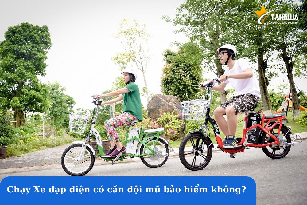 Chạy Xe đạp điện có cần đội mũ bảo hiểm không? 