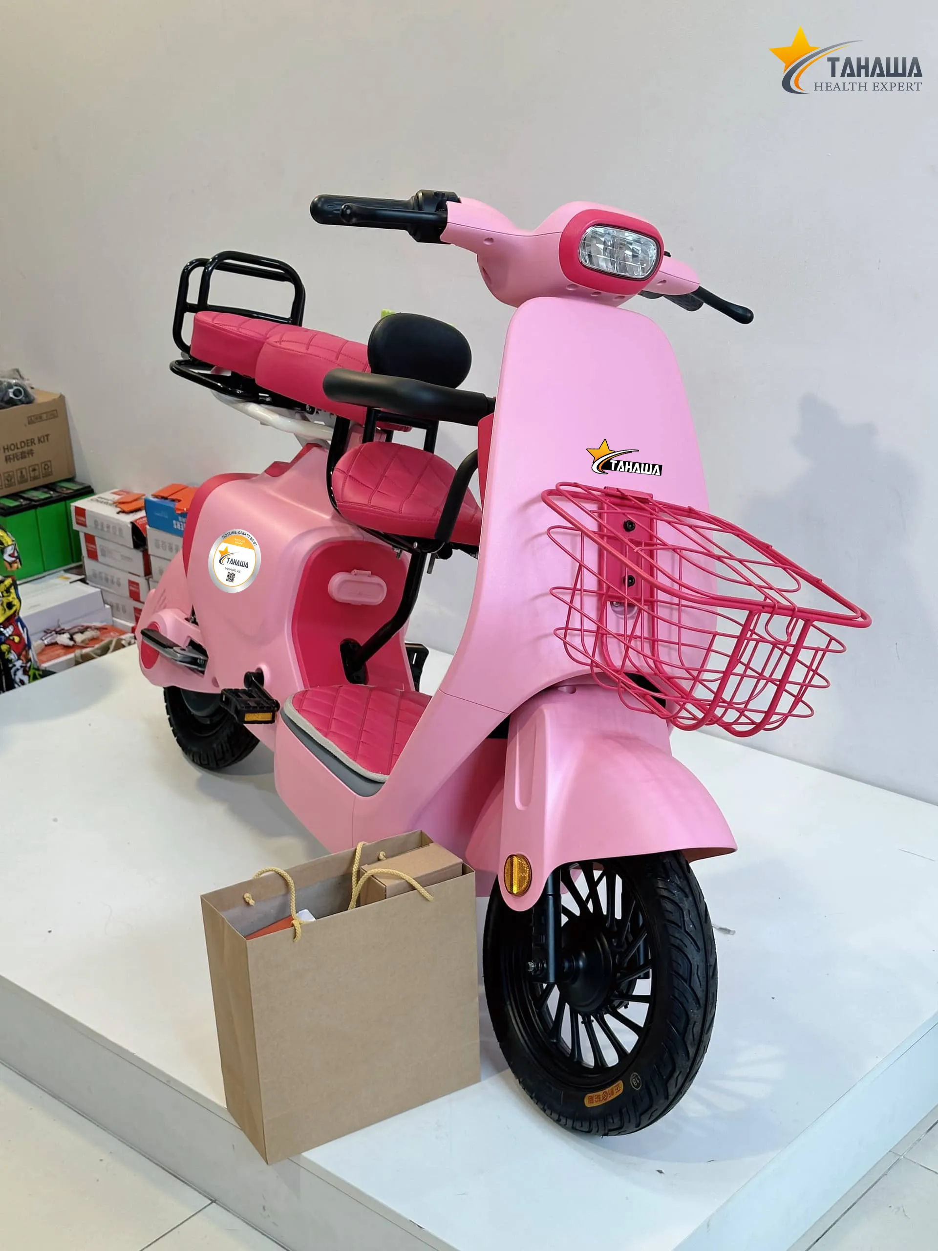 Xe Đạp Điện TAHAWA TH-VC1 Phối Màu Theo Yêu Cầu, Full Phụ Kiện Xe Đạp Điện TAHAWA TH-VC1 Phối Màu Theo Yêu Cầu, Full Phụ Kiện