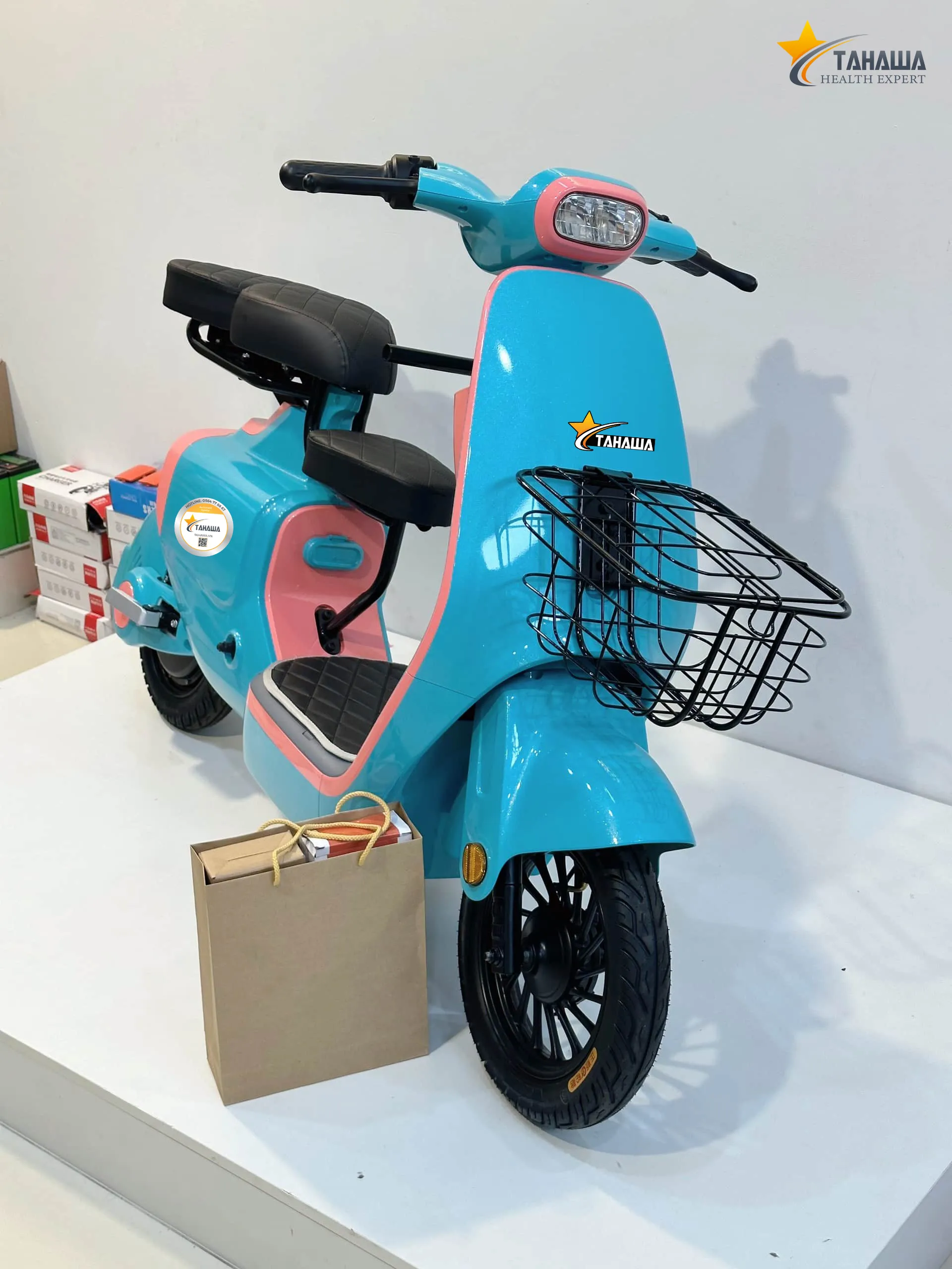 Xe Đạp Điện TAHAWA TH-VC1 Phối Màu Theo Yêu Cầu, Full Phụ Kiện Xe Đạp Điện TAHAWA TH-VC1 Phối Màu Theo Yêu Cầu, Full Phụ Kiện
