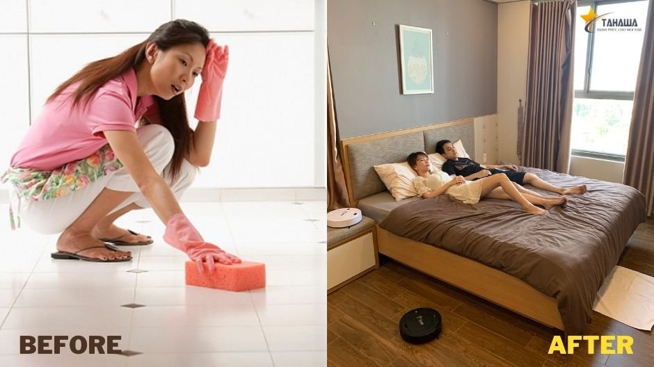 trước và sau khi có robot hút bụi trước và sau khi có robot hút bụi