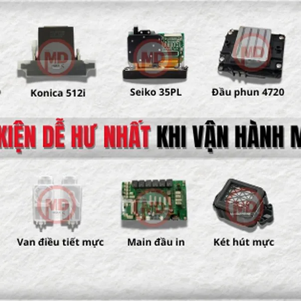 Top những linh kiện dễ hư nhất khi vận hành máy in - Cách phòng tránh