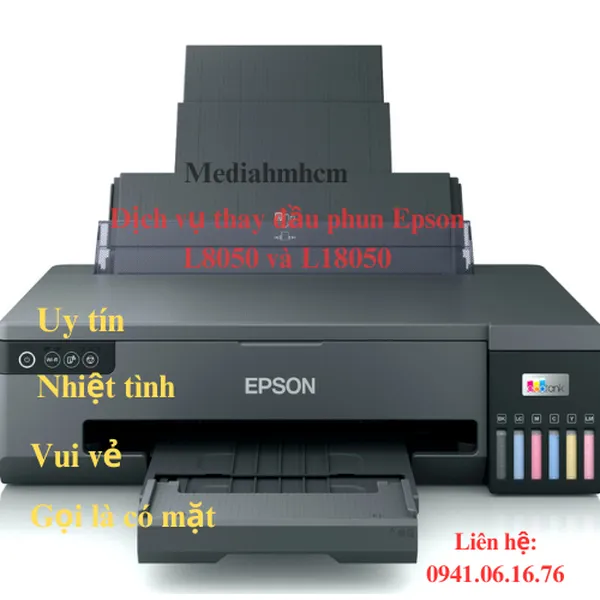 Đầu phun Epson L8050/L18050 bị thông vách có sửa được không?