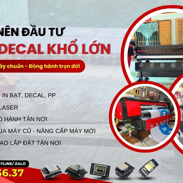 Khi nào nên chọn máy in decal khổ lớn để khởi nghiệp