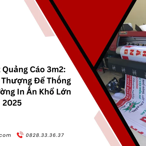 Máy In Bạt Quảng Cáo 3m2: Vũ Khí Tối Thượng Để Thống Lĩnh Thị Trường In Ấn Khổ Lớn 2025