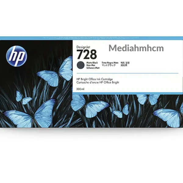 Mực in HP 728 Matte Black (Màu đen)