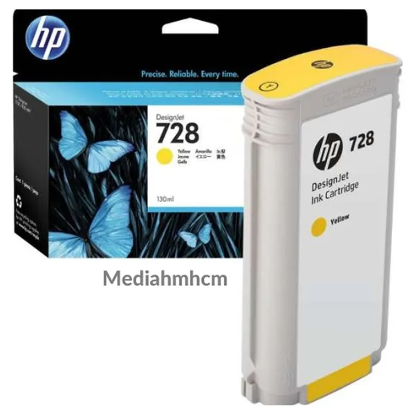 Mực in HP DesignJet 728 Yellow ( Màu vàng)