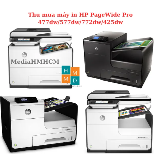 Thu mua máy in màu HP PageWide Pro 377dw/477dw/577dw/772dw hư cũ giá cao