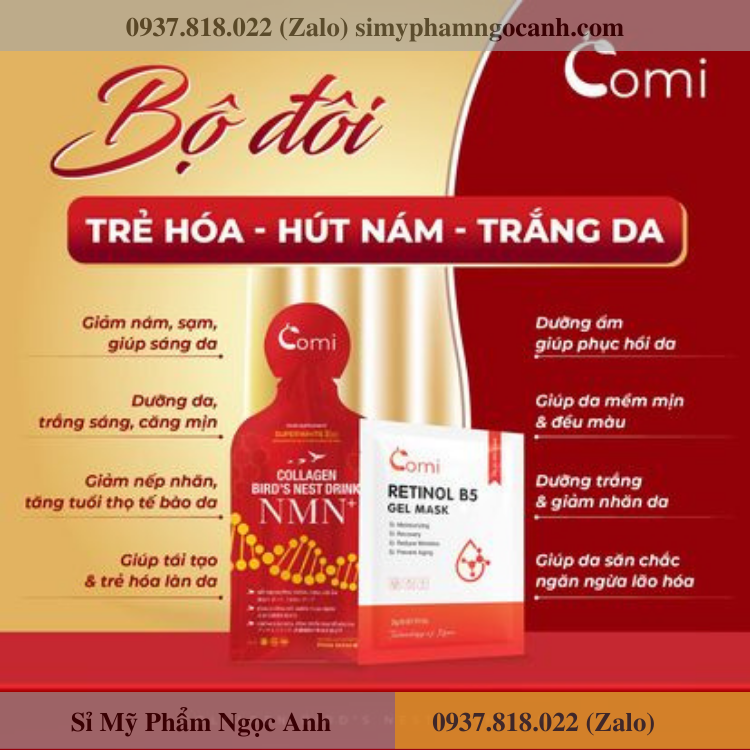 Collagen comi yến nmn có tác dụng gì Collagen comi yến nmn có tác dụng gì