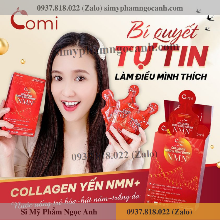 Collagen comi yến mnm trẻ hóa da Collagen comi yến mnm trẻ hóa da