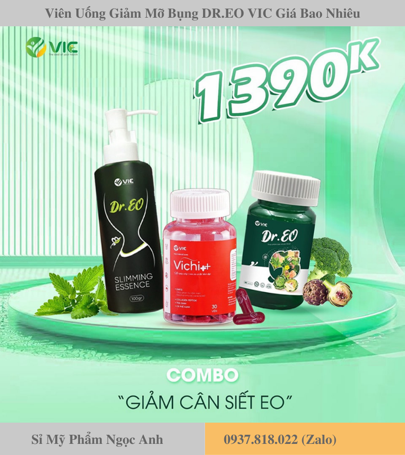 Combo viên uống giảm mỡ bụng dr eo vic Combo viên uống giảm mỡ bụng dr eo vic