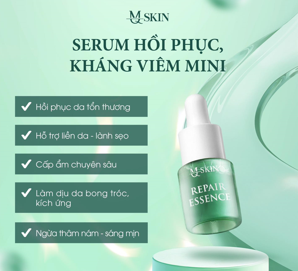Công dụng serum phục hồi kháng viêm mq skin mini