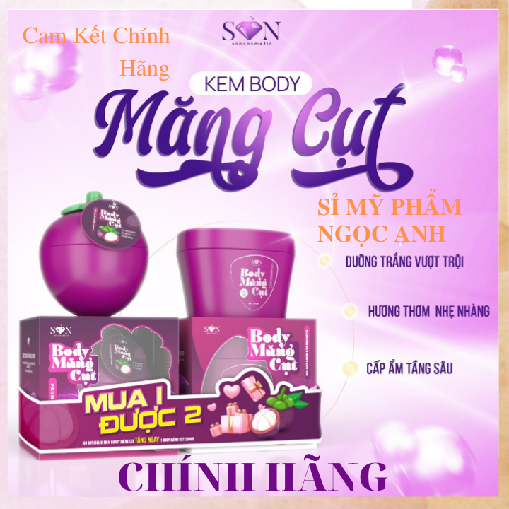 Kem body măng cụt son mua 1 tặng 1 Kem body măng cụt son mua 1 tặng 1