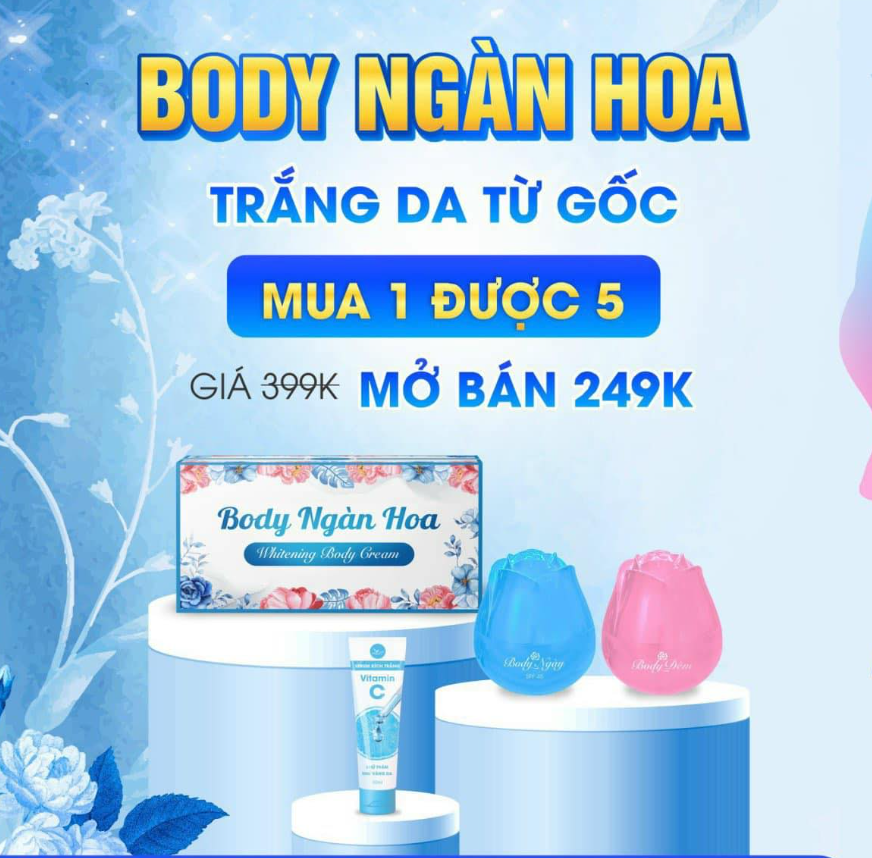 Kem body ngàn hoa vip white giá bao nhiêu Kem body ngàn hoa vip white giá bao nhiêu