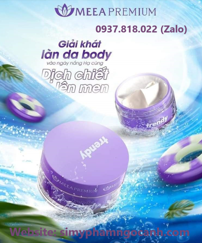 Kem body trendy meea dịch chiết lên men có tốt không Kem body trendy meea dịch chiết lên men có tốt không