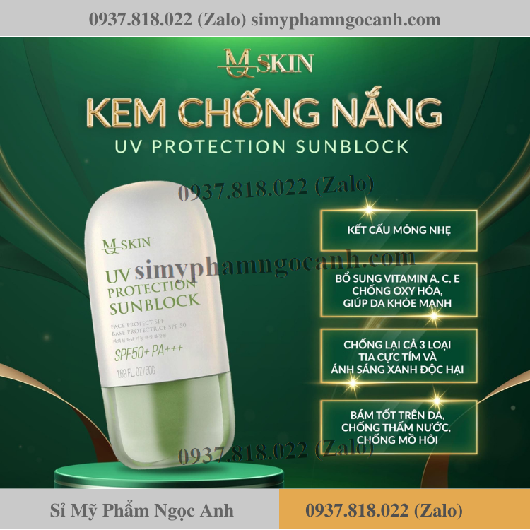 Kem chống nắng mq skin Kem chống nắng mq skin