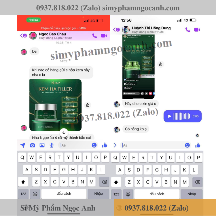Kem dưỡng ha filler mq skin có tốt không Kem dưỡng ha filler mq skin có tốt không