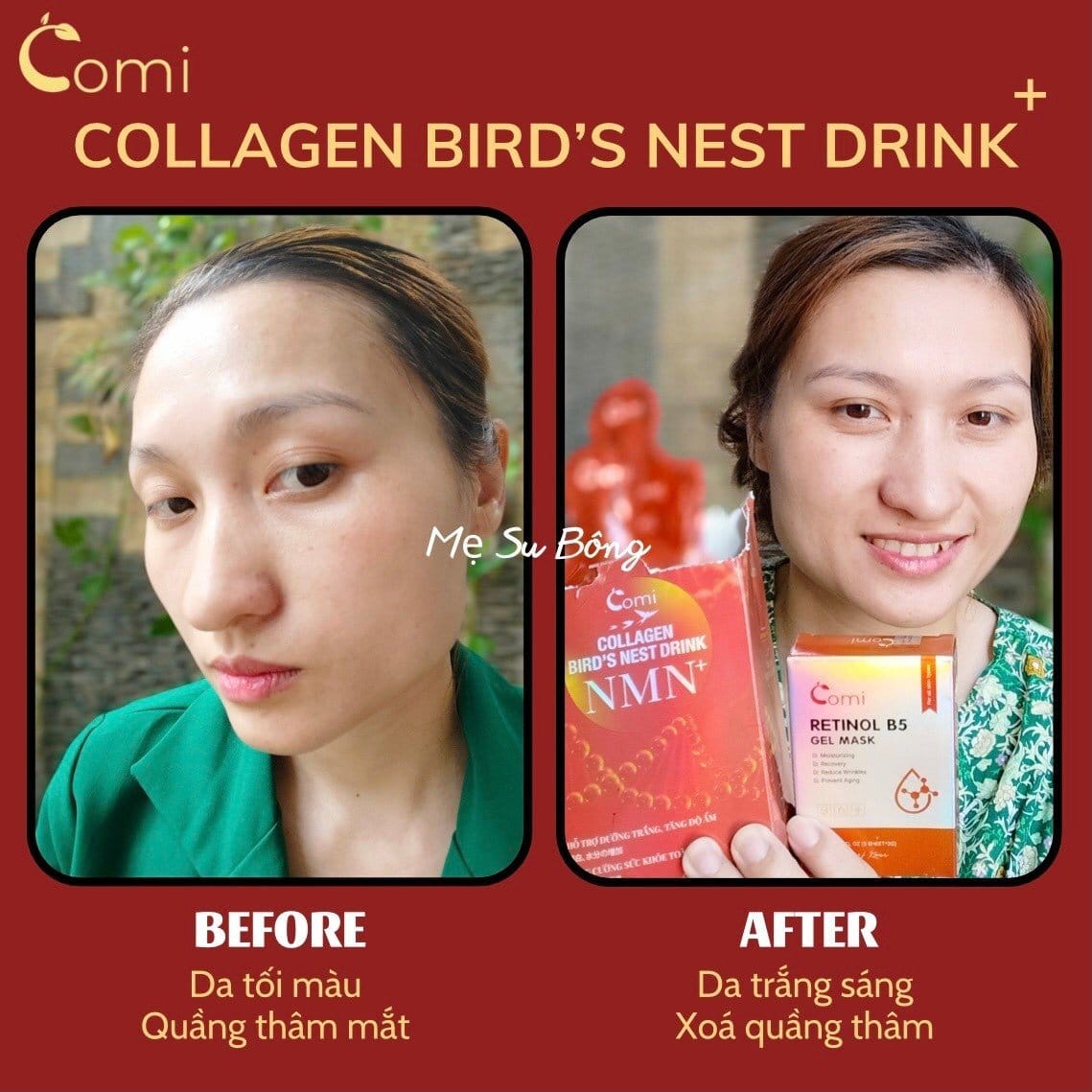Khách dùng collagen comi yến nmn Khách dùng collagen comi yến nmn