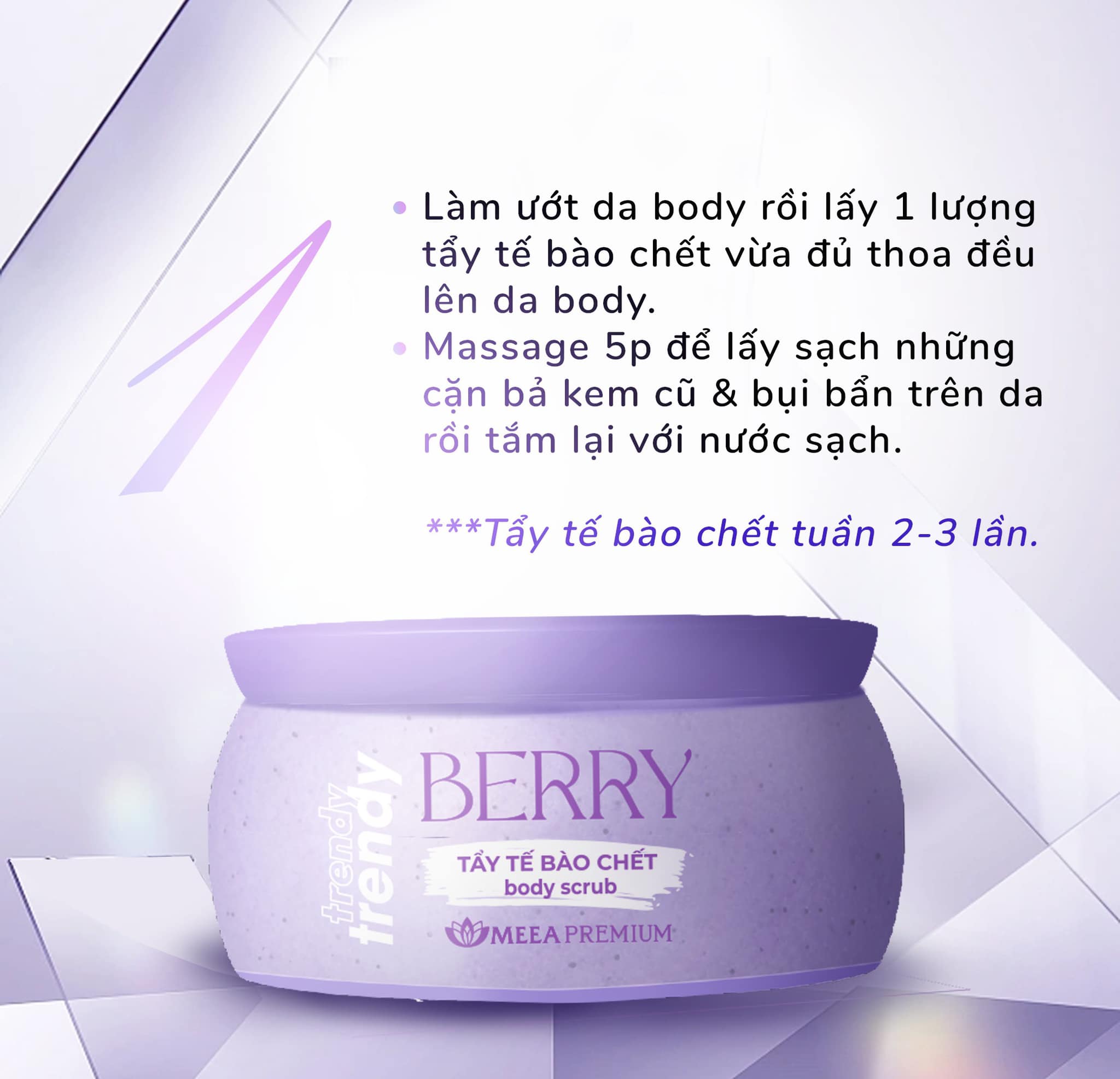 Tẩy tế bào chết meea berry body scub Tẩy tế bào chết meea berry body scub
