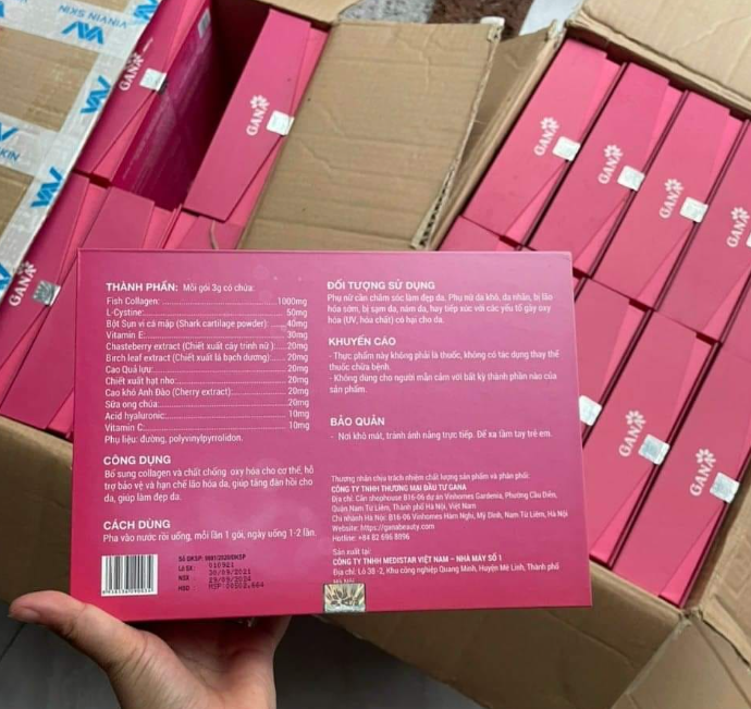 Thành phần collagen bena  Thành phần collagen bena