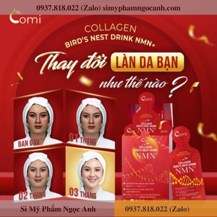 Uống collagen comi yến nmn bao lâu có tác dụng Uống collagen comi yến nmn bao lâu có tác dụng