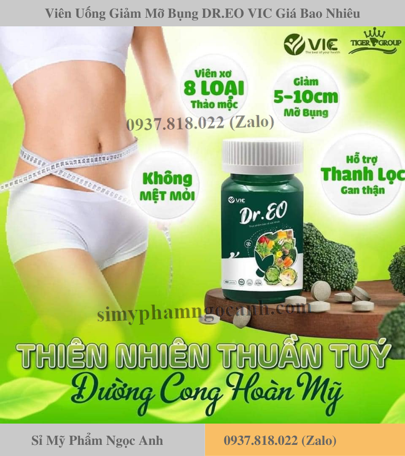Viên uống giảm mỡ bụng dr eo vic giá bao nhiêu Viên uống giảm mỡ bụng dr eo vic giá bao nhiêu