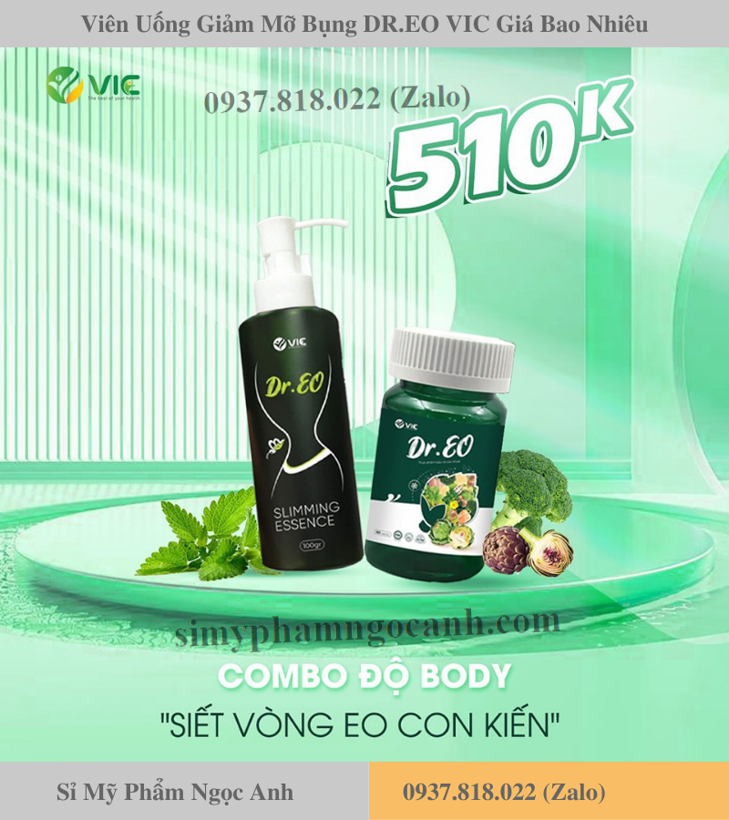 Viên uống giảm mỡ bụng dr eo vic xịt tan mỡ Viên uống giảm mỡ bụng dr eo vic xịt tan mỡ