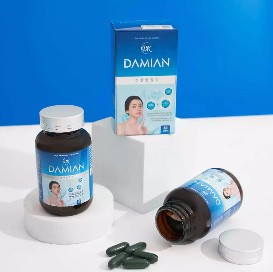 Viên uống trắng da damian Viên uống trắng da damian