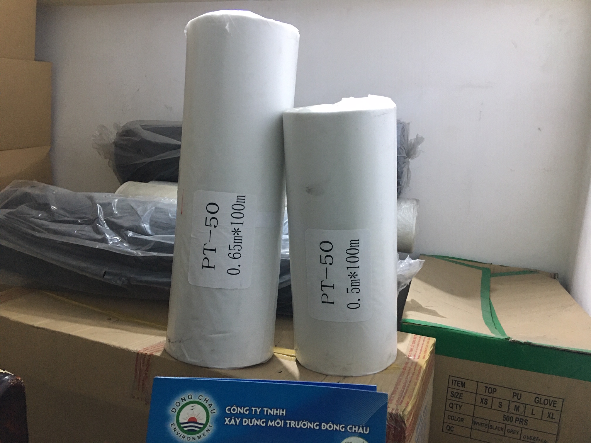 liên hệ đông châu phân phối Giấy Lọc Cuộn Công Nghiệp Polypropylen MGPT 0.65x100m 50g