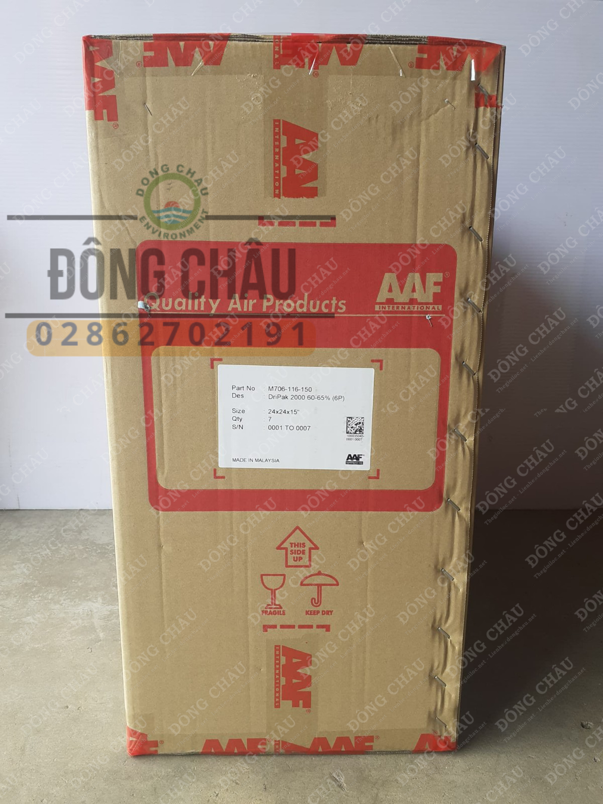 thùng Khung lọc túi AAF Dripak 25 nhập khẩu