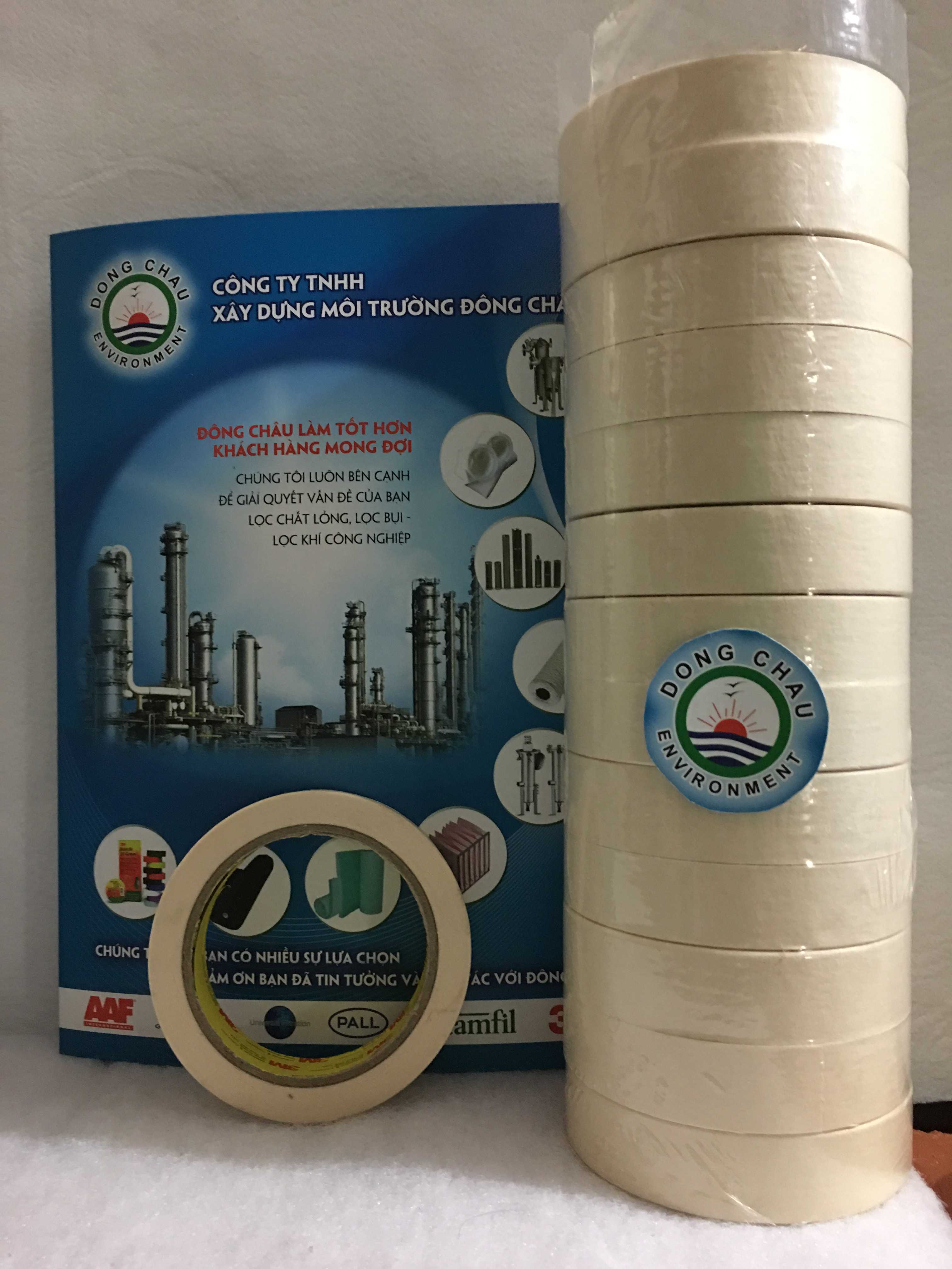 Băng keo giấy che chắn sơn 3M 2600 một mặt