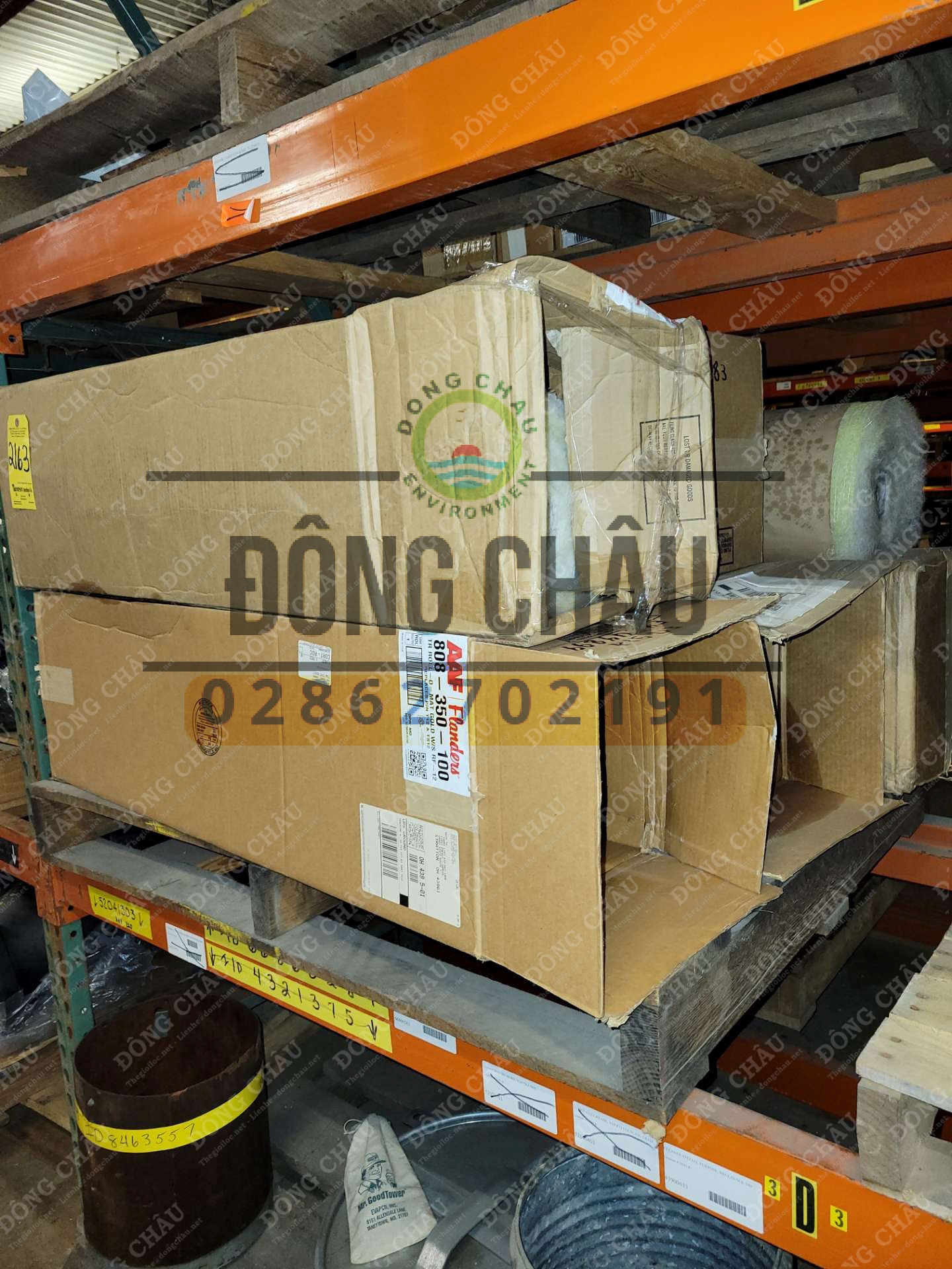 Bông lọc bụi AAF Roll-O-Mat trong kho Đông Châu