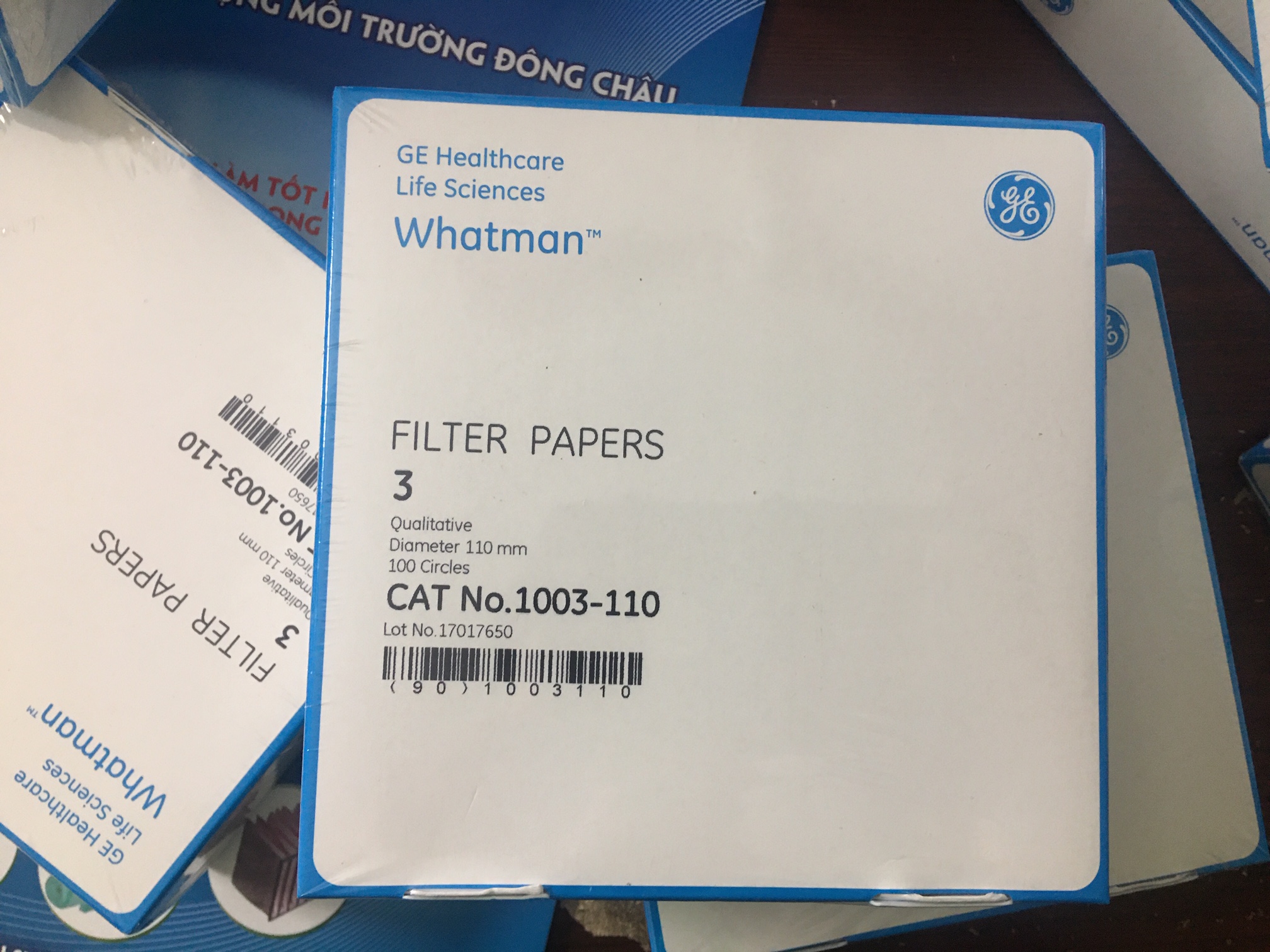 Hộp giấy lọc Whatman 1003-110 định tính số 3