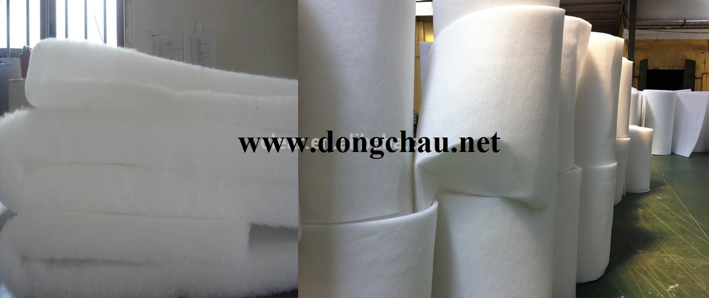 bong-loc-khi liên hệ đông châu phân phối Bông lọc bụi dày 10mm màu trắng
