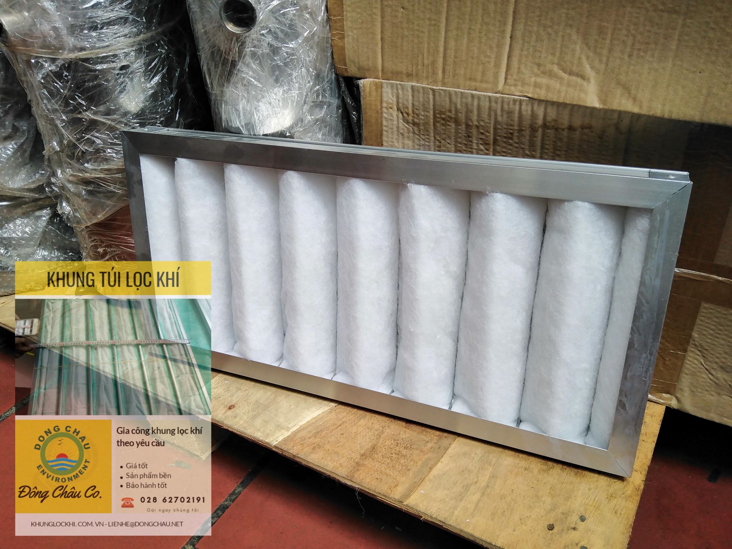 nhà máy đông châu sản xuất Khung lọc khí thô bông G4 chất lượng tốt