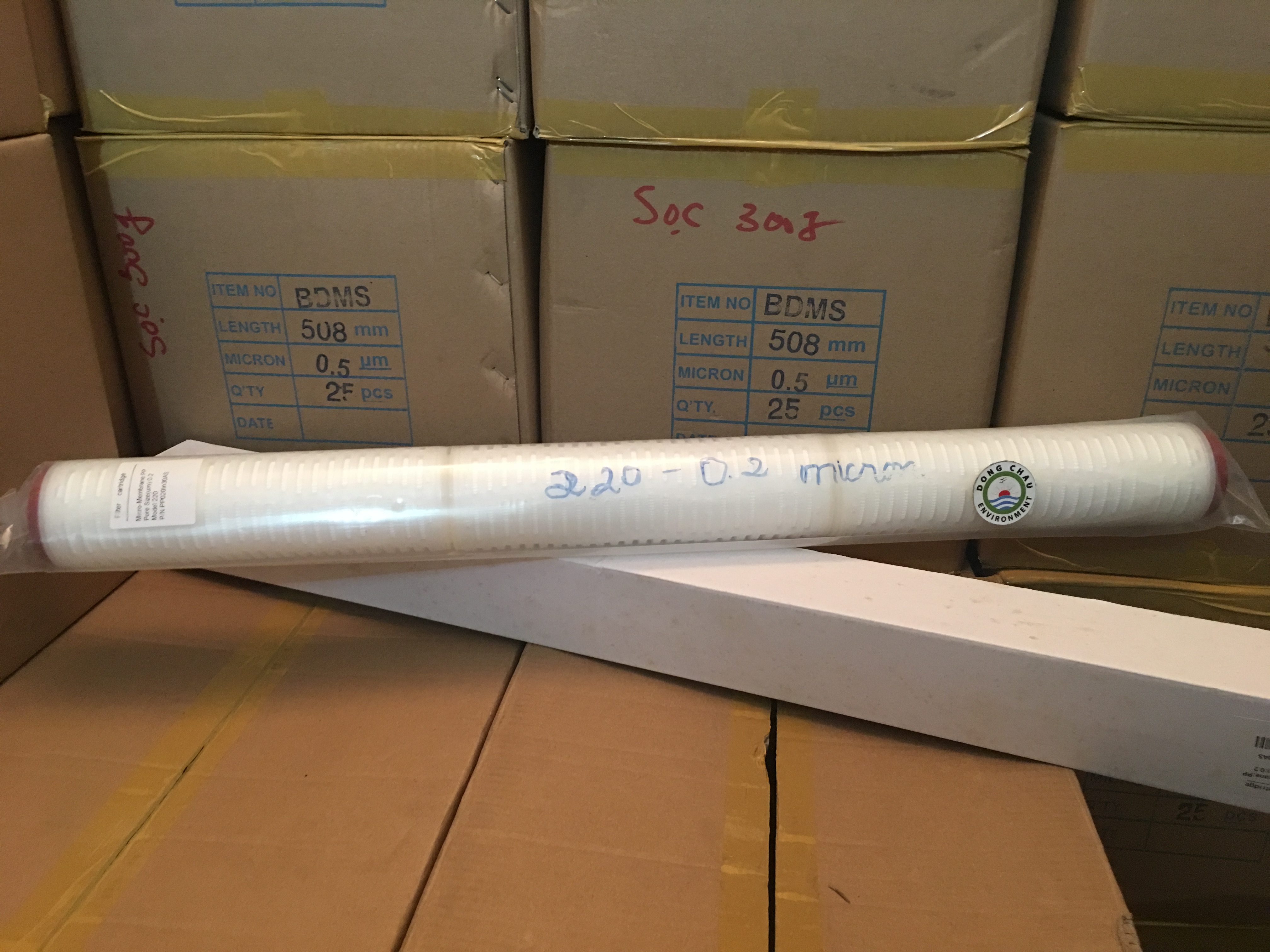 Lõi lọc giấy xếp 0.2 micron 30 inch oring 220