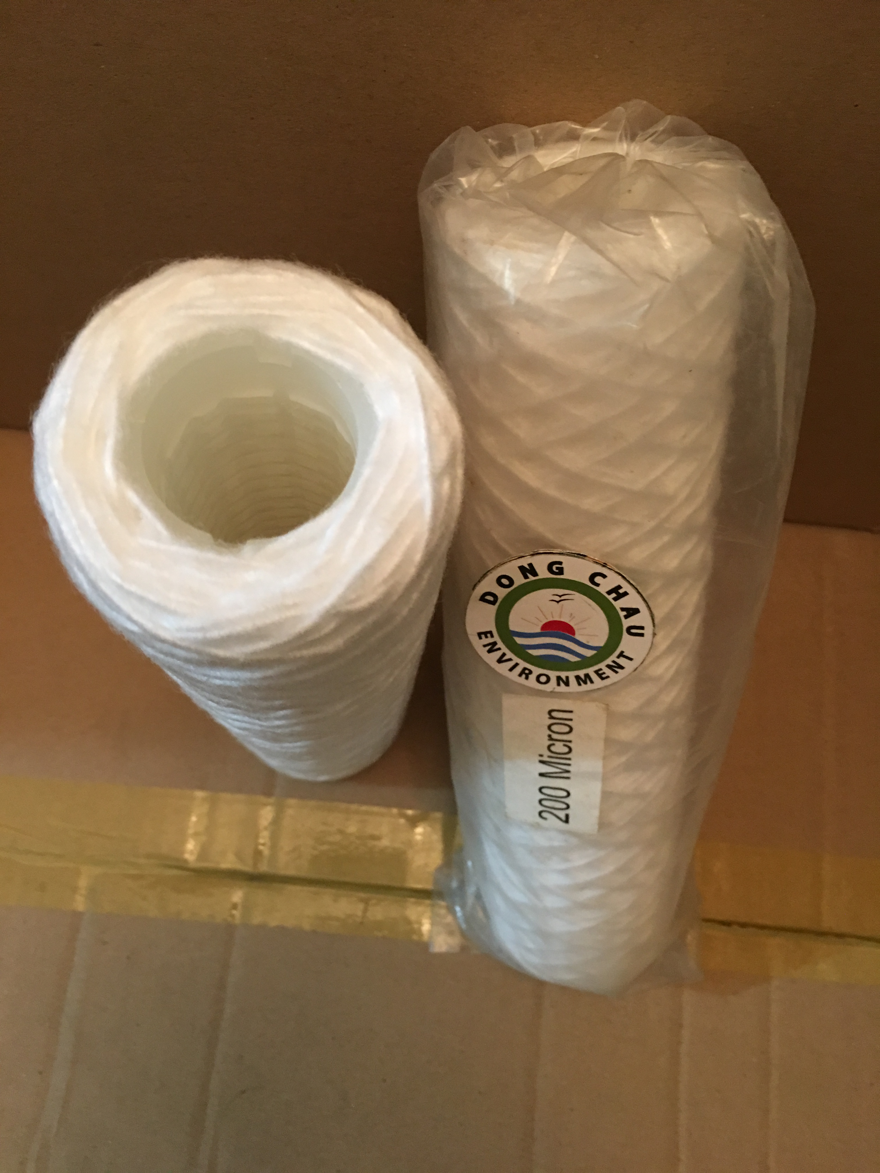 Lõi lọc nước dạng sợi quấn Aqua 200 micron 10-inch