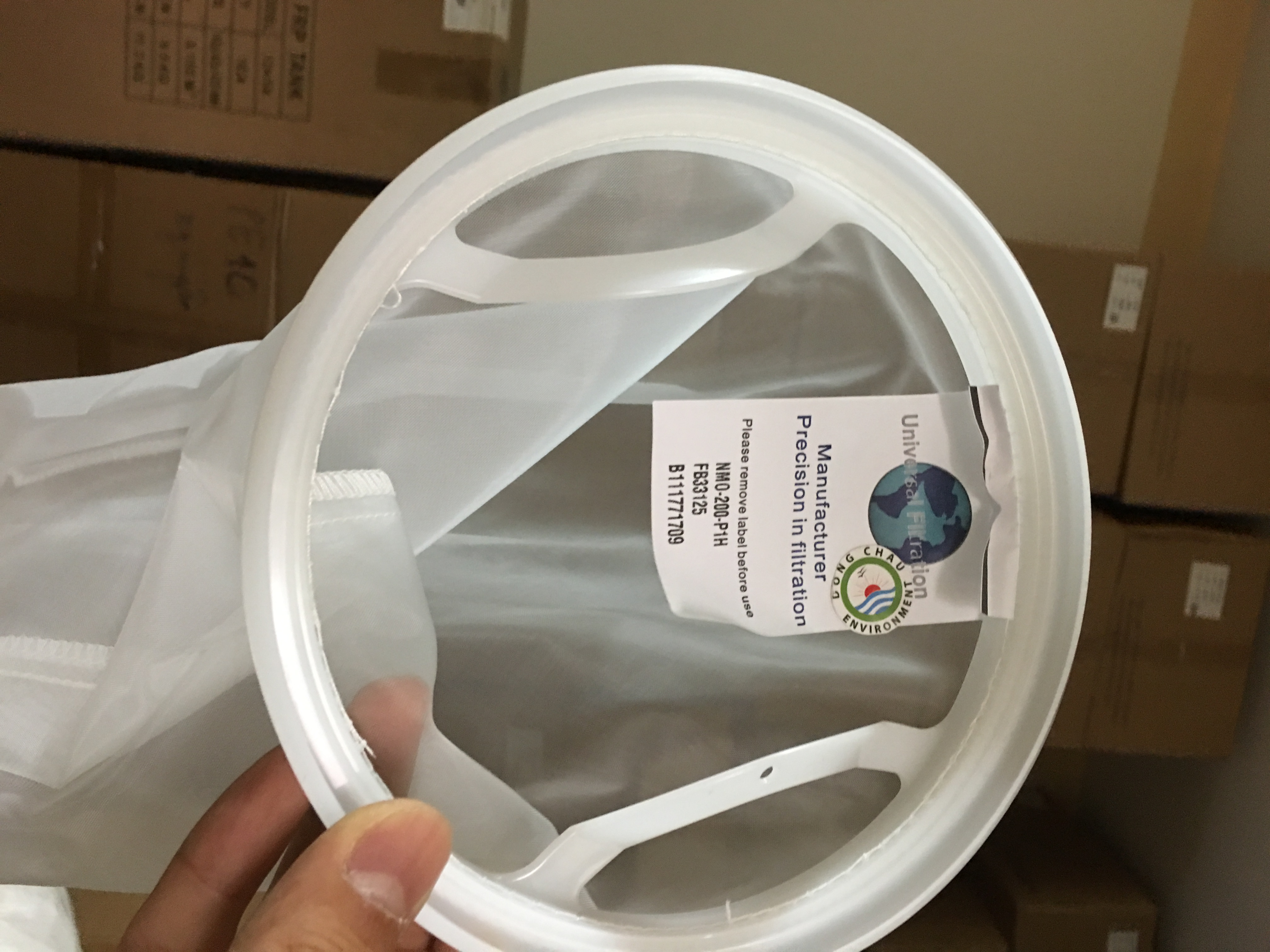 liên hệ đông châu phân phối Túi lọc NMO 200 micron size 1