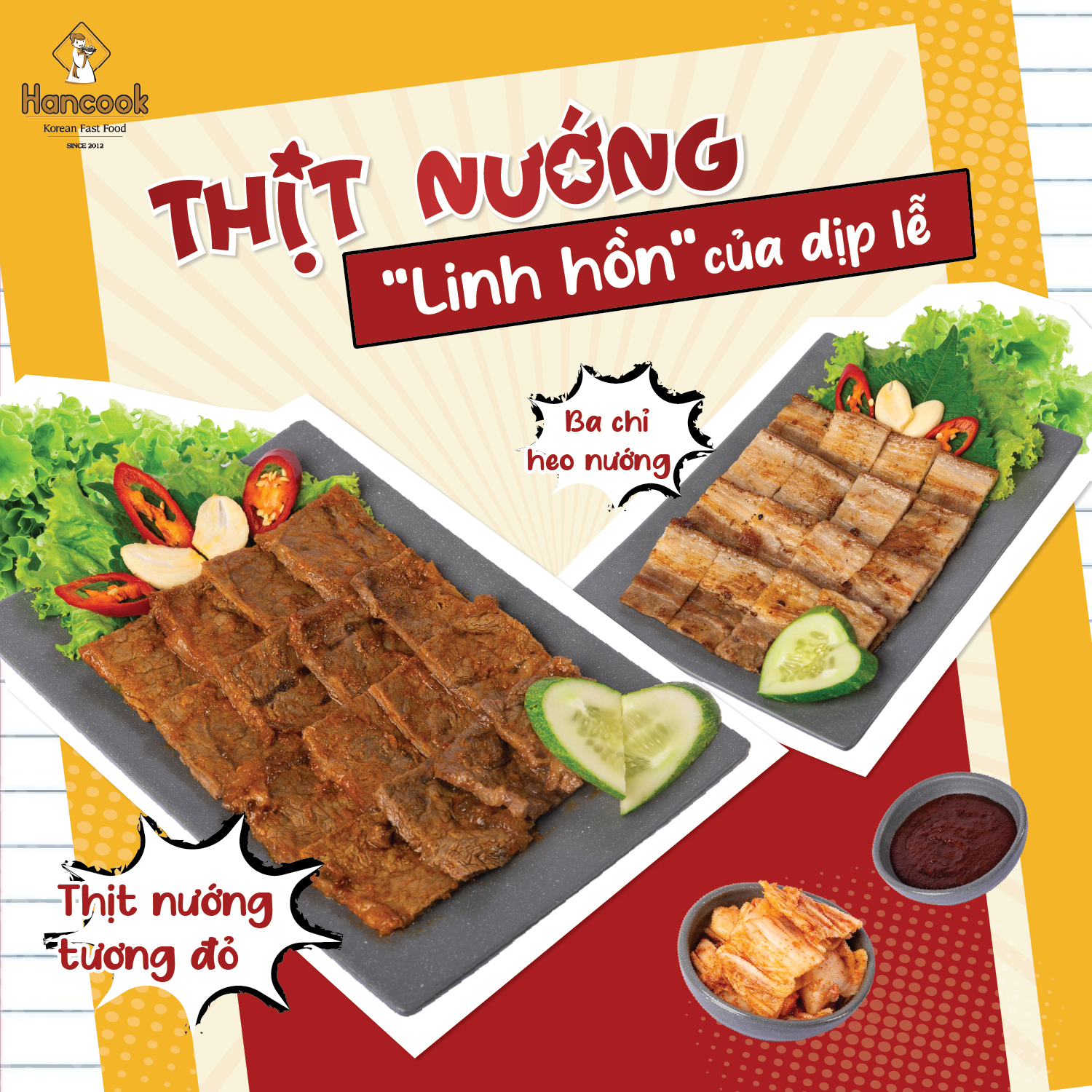 những miếng thịt nướng nóng hổi, thơm lừng, có chút cháy cạnh vừa mềm vừa đậm đà những miếng thịt nướng nóng hổi, thơm lừng, có chút cháy cạnh vừa mềm vừa đậm đà