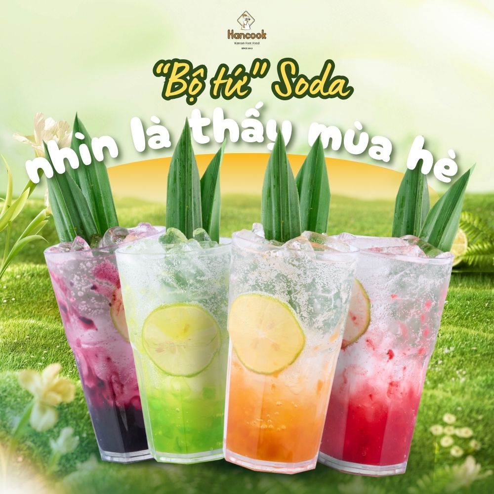 4 vị soda Hàn - nhìn là thấy mùa hè! 4 vị soda Hàn - nhìn là thấy mùa hè!