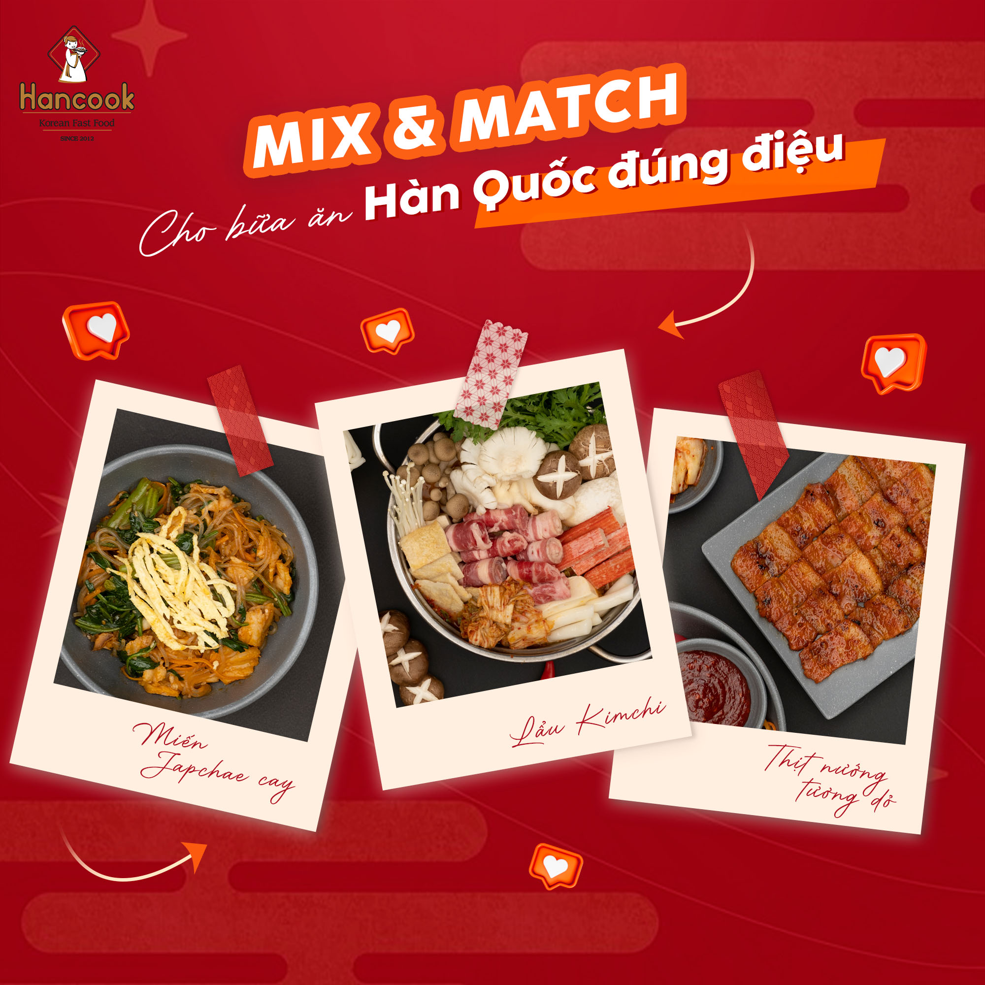 Dù bạn dùng bữa tại Hancook hay mua mang về, combo này đều đảm bảo sự trọn vẹn trong từng hương vị. Dù bạn dùng bữa tại Hancook hay mua mang về, combo này đều đảm bảo sự trọn vẹn trong từng hương vị.