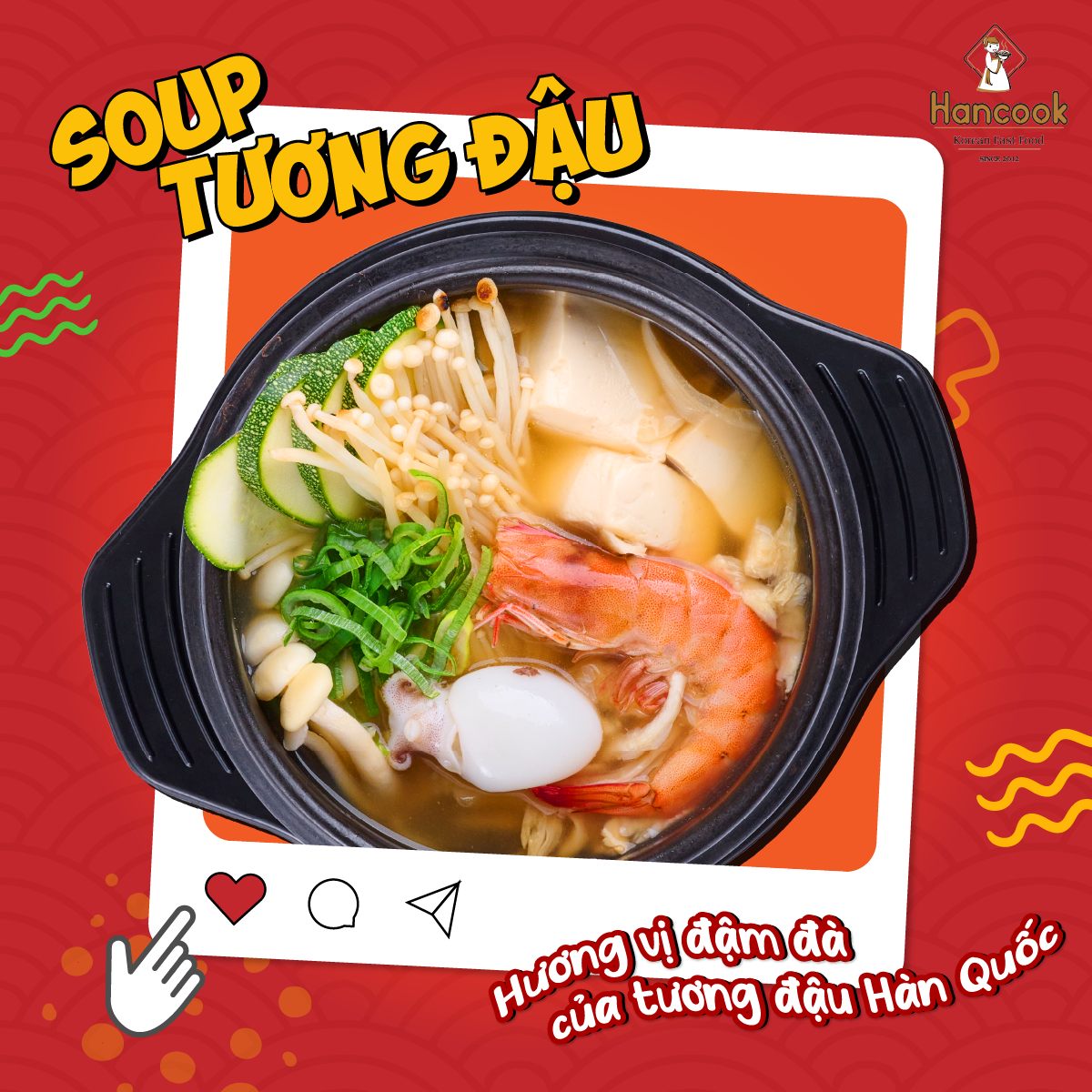 chỉ cần một nồi Soup Tương Đậu nóng hổi là đủ để làm ấm bụng và xoa dịu những ngày dài. chỉ cần một nồi Soup Tương Đậu nóng hổi là đủ để làm ấm bụng và xoa dịu những ngày dài.