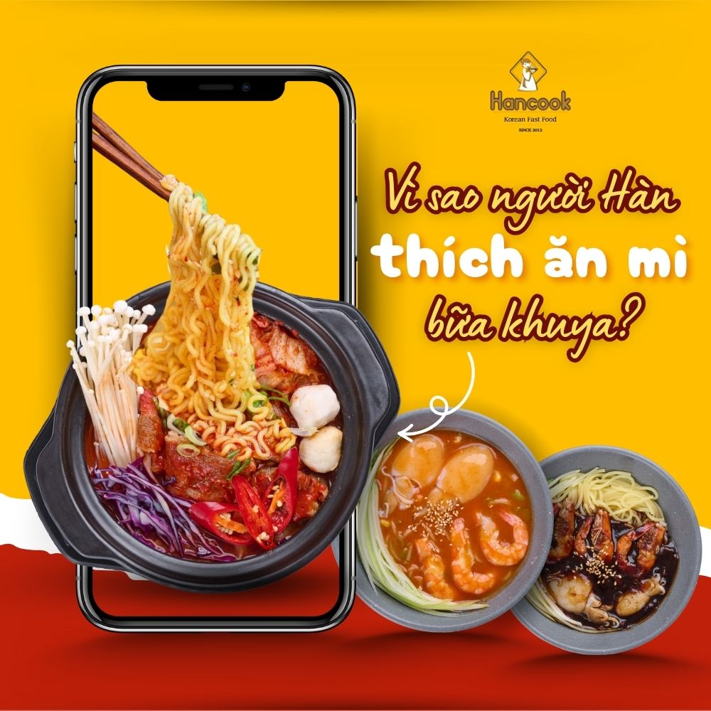 Tại sao người Hàn thích ăn mì vào ban đêm?