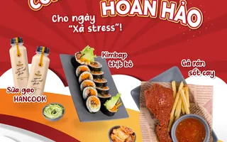 Gà Rán Sốt Cay + Kimbab Cá Ngừ + Sữa Gạo = Công Thức Hoàn Hảo Cho Ngày Xả Stress