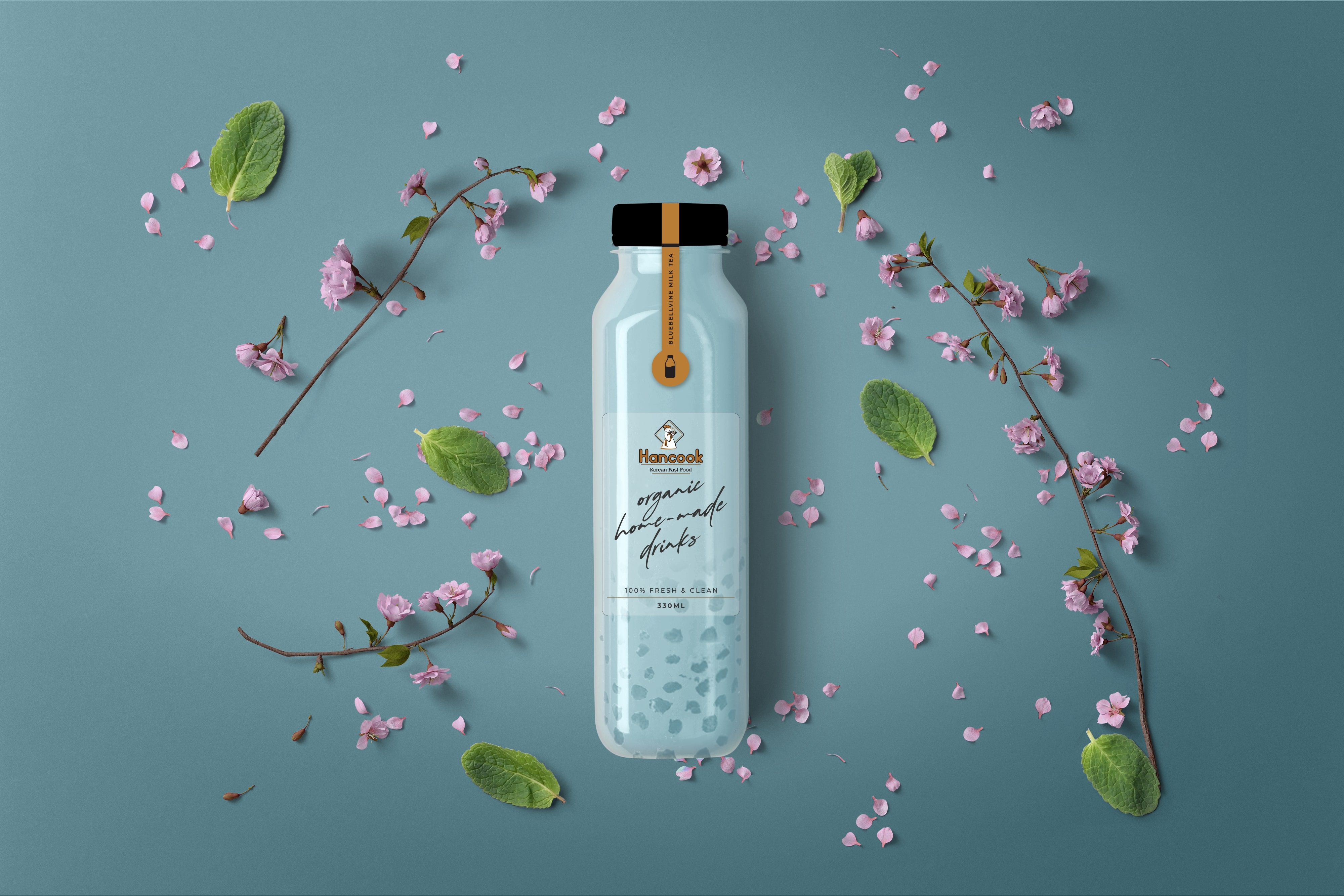 Trà sữa hoa đậu biếc Homemade Hancook Trà sữa hoa đậu biếc Homemade Hancook